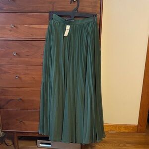 Anthropologie Forest Green Maxi Skirt